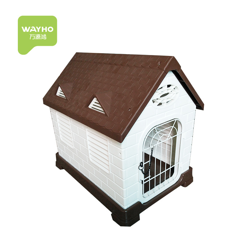 hot-selling cheap plastic luxury dog pet house, outdoor plastic kennel