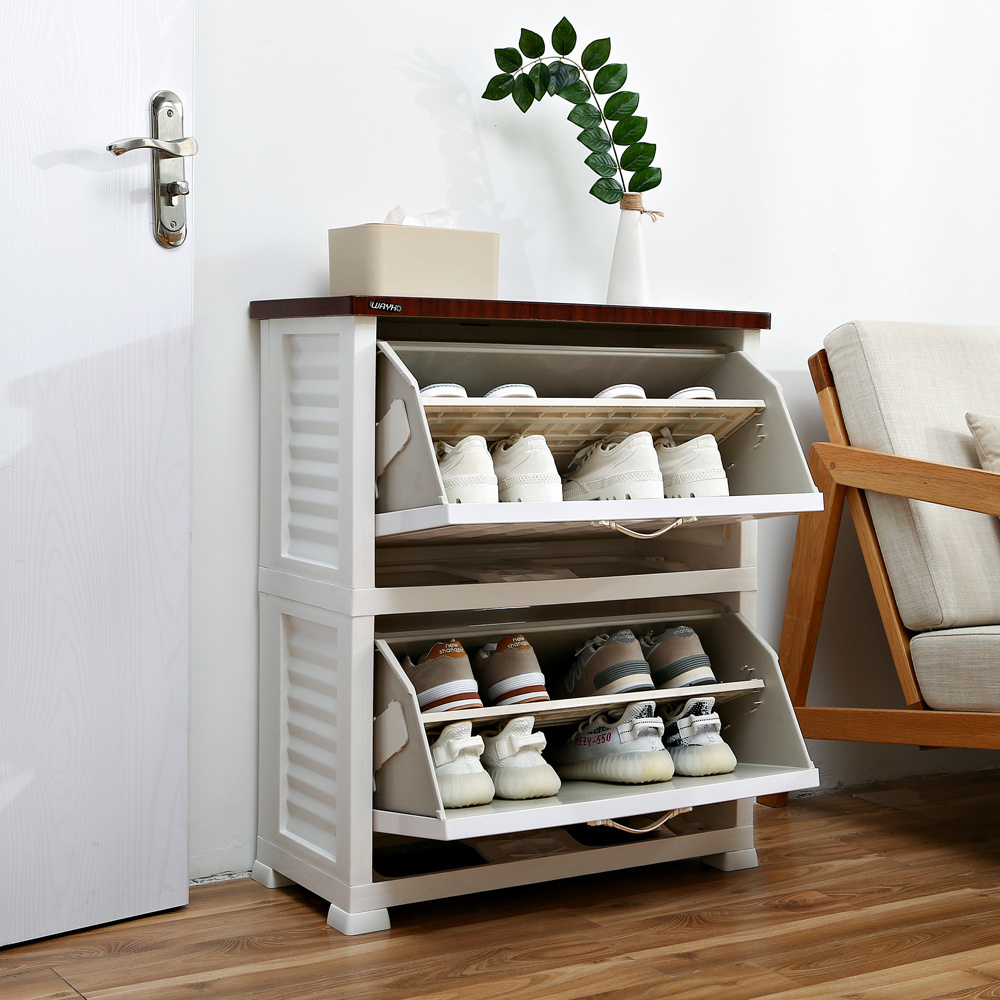 Small space saving stylish shoes stand home rack 2 tier