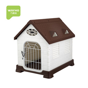 hot-selling cheap plastic luxury dog pet house, outdoor plastic kennel