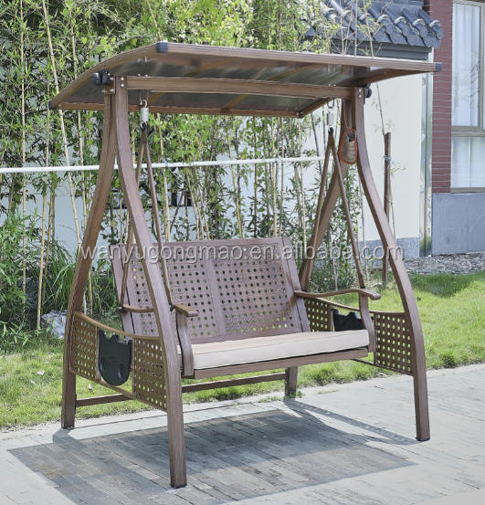 Made in ChinaCast aluminum park courtyard balcony swing swing patio rocker tables and chairs