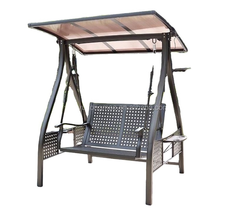 Made in ChinaCast aluminum park courtyard balcony swing swing patio rocker tables and chairs