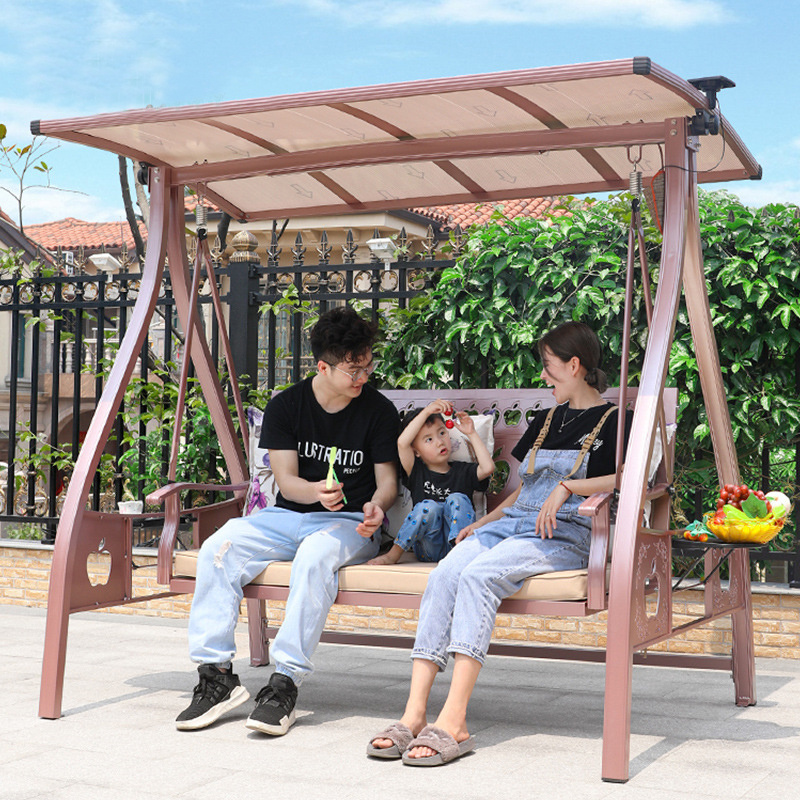 Outdoor outdoor hanging chair swing courtyard balcony home Nordic swing chair net celebrity double rocking chair indoor hammock