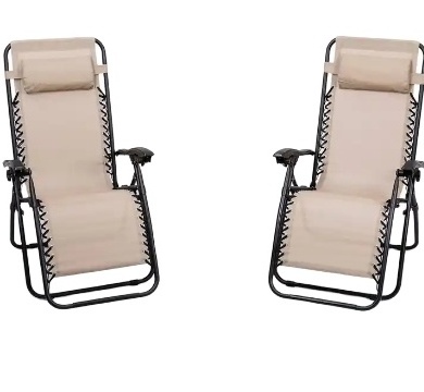 Uplion Wholesale Outdoor Beach Lounge Chair Adjustable Zero Gravity Recliner Folding garden chair