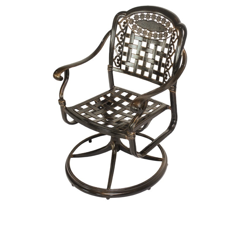 Garden Terrace Restaurant Hotel Villa high quality Cast Aluminum chair Outdoor Aluminum Chair