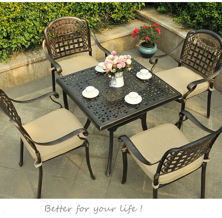 China wholesale cast aluminum outdoor furniture chair