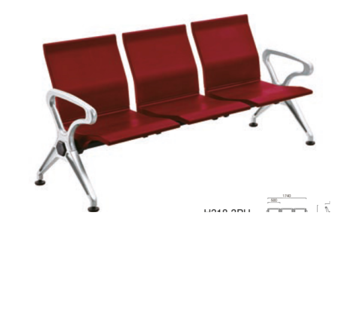 Three persons Metal hospital stainless steel waiting chairs Row seats Public seats waiting chairs Airport chairs