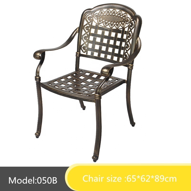 High Quality Home Casual Cast Aluminum Outdoor Furniture Patio Chairs High Quality Home Casual Cast Aluminum Outdoor Furniture