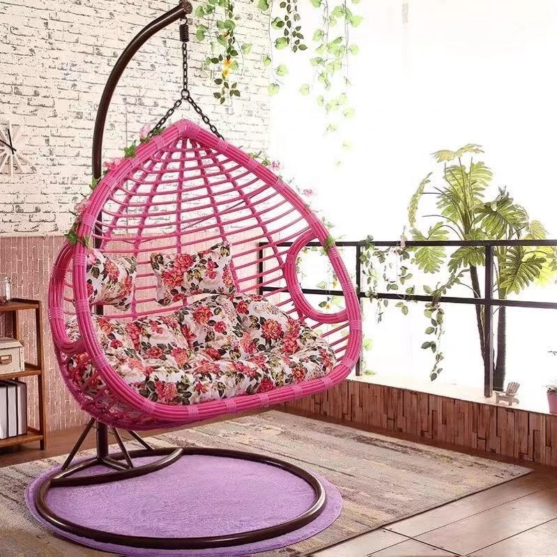 Hanging basket cane chair wholesale garden courtyard balcony outdoor single swing chair indoor living room bird's Nest hanging b