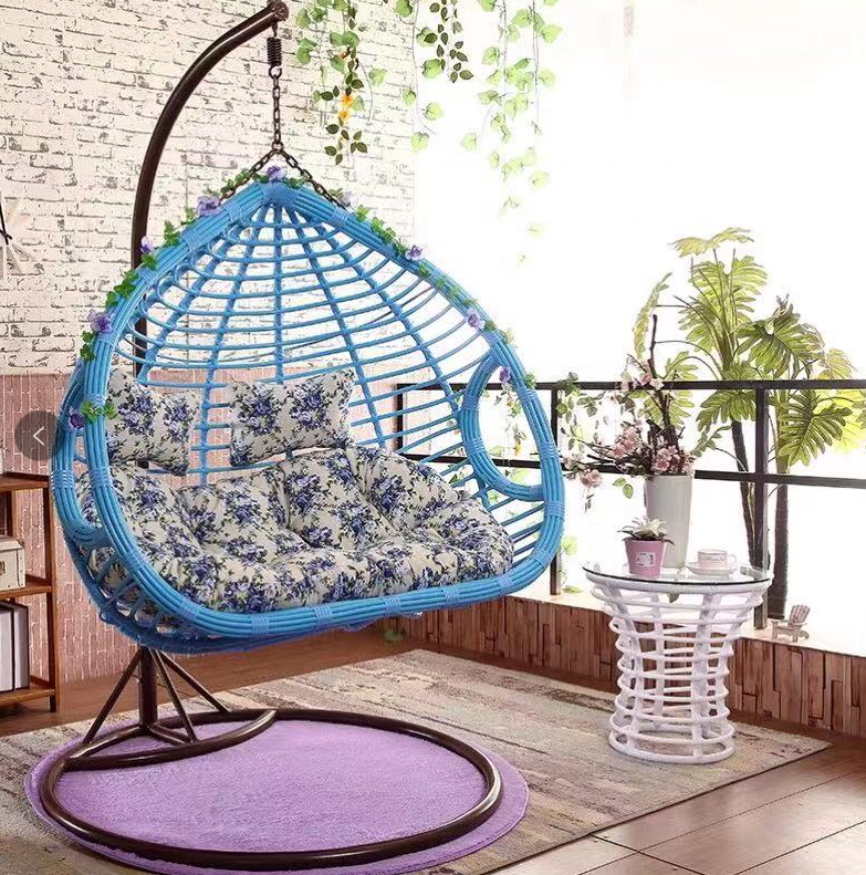 Hanging basket cane chair wholesale garden courtyard balcony outdoor single swing chair indoor living room bird's Nest hanging b