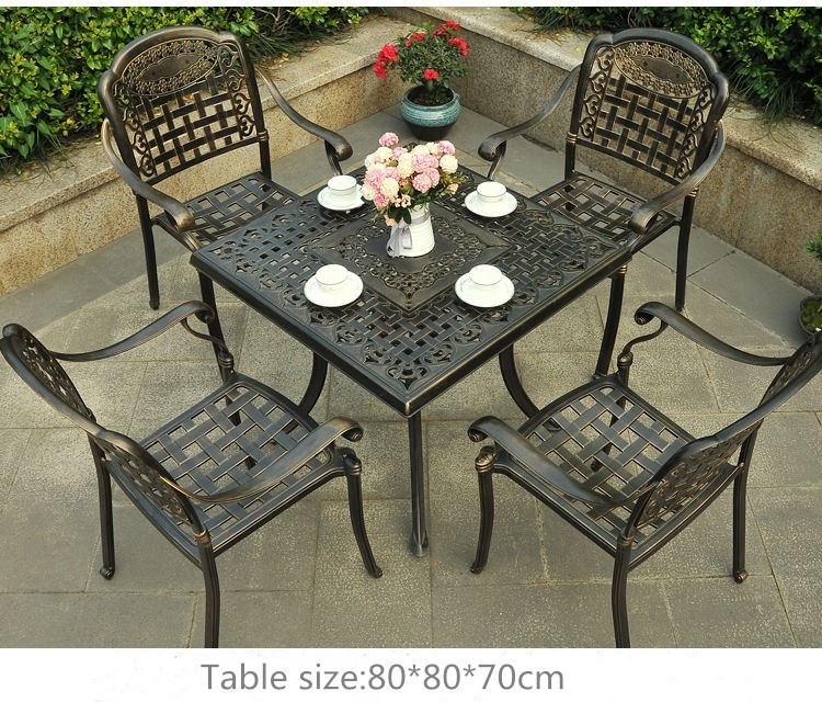 China wholesale cast aluminum outdoor furniture chair