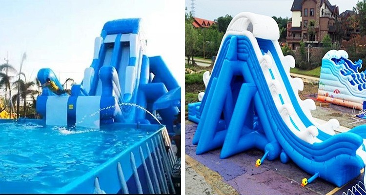 Professional Supplier Flying Trapeze Inflatable Slide Giant Inflatable Water Slide for Kids Lake Inflatable Water Slides