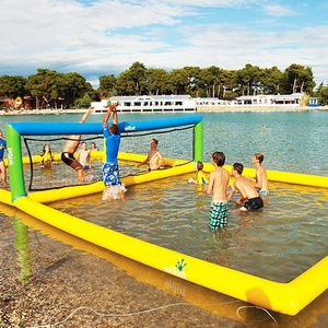 Floating water sport inflatable aqua volleyball court with factory price inflatable water sport