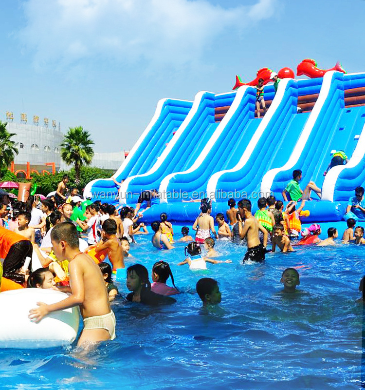 2018 Popular inflatable water slide for adult and kids,water park inflatable slides