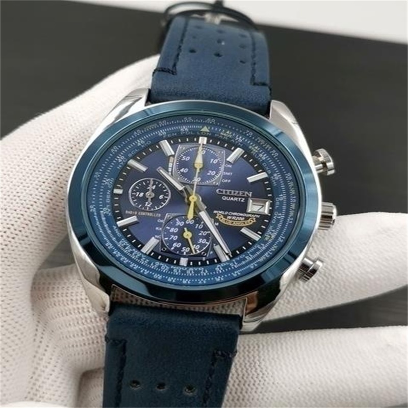 New Multifunction Four Dials Men Automatic Mechanical Stainless Steel Chain Quartz Wrist Watch