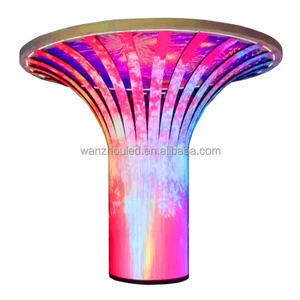 Trumpet Circular Ring Cylinder Column Pillar Indoor LED Screen Flexible Soft Display Ball Led Display Column led Petal Screen