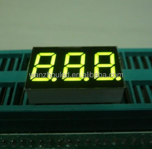 0.56 Inch Blue Color Three-digit 7 Segment LED Display, 24 Segments