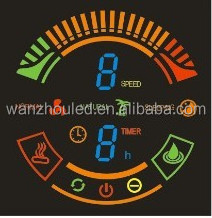 white 3611, single digit pink/yellow/green/red/amber/blue led segment display