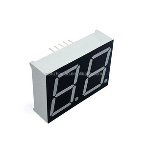 0.4-inch Dual-digit 7-segment Display with Yellow Green Emitting Color, 14mcd Brightness