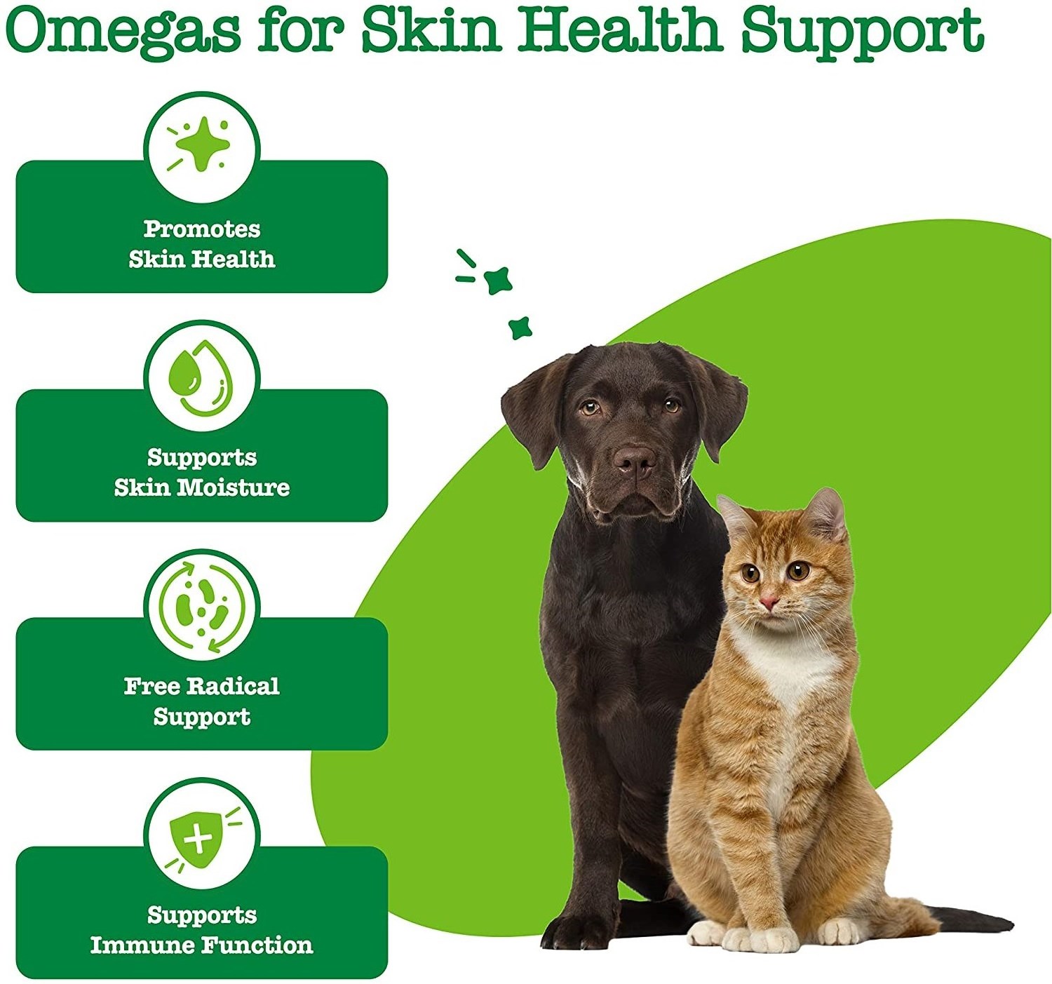 OEM Wild Alaskan Salmon Oil for Dogs & Cats 100% Pure Fish Oil Liquid Food with Omega 3 & Natural EPA + DHA for Pet Skin Coat