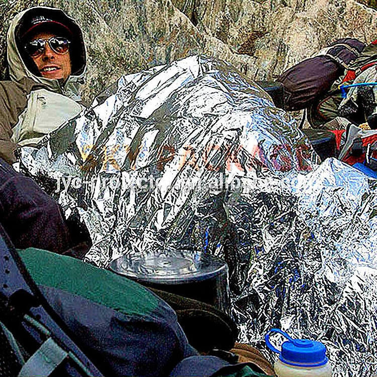 Cmart Outdoor Gold/Silver Mylar Survival Camouflage First Aid Emergency Blanket