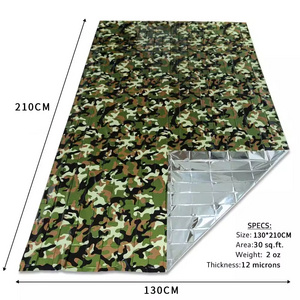 Wholesale Mylar Thermal Blanket Foil Space Blanket Emergency Survival Camouflage First Aid Blanket