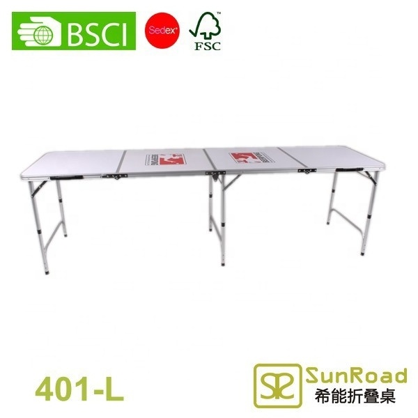 2.4m folding beer pong 8 ft long game table