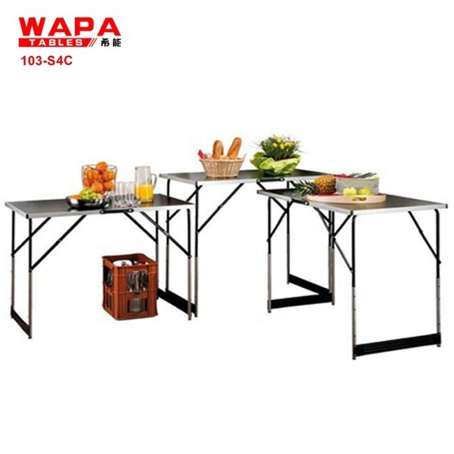 3PCS set height adjustable wallpaper pasting folding work table