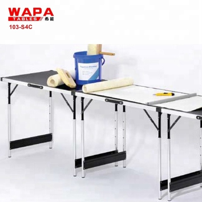 3PCS set height adjustable wallpaper pasting folding work table