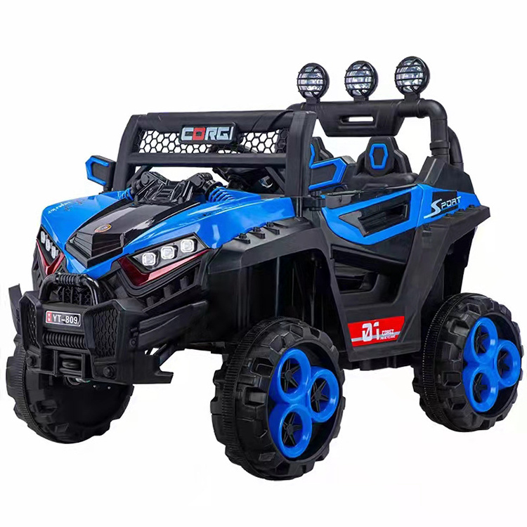 Four wheel drive kid ride on car 12 v kids electric truck  2 seater