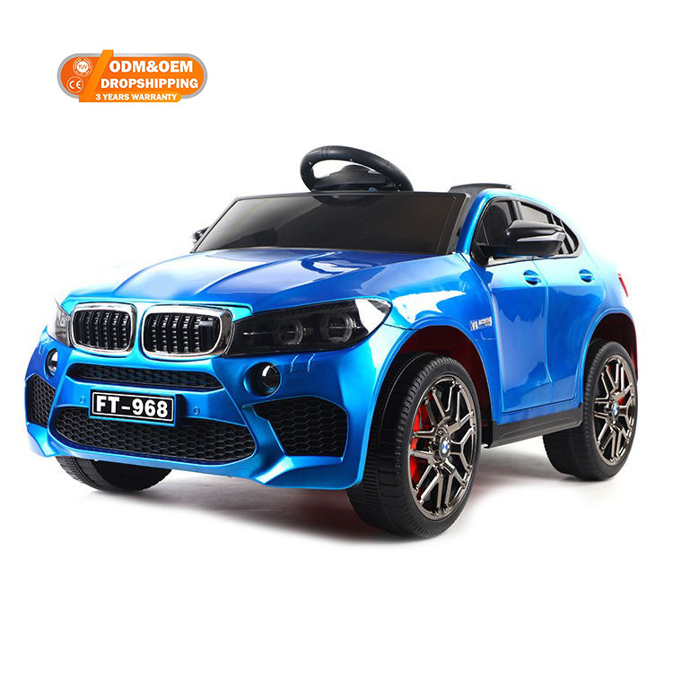 WQL Manufacture of high quality electronic toy car with swinging two-door four wheel electric car stroller toy children electric