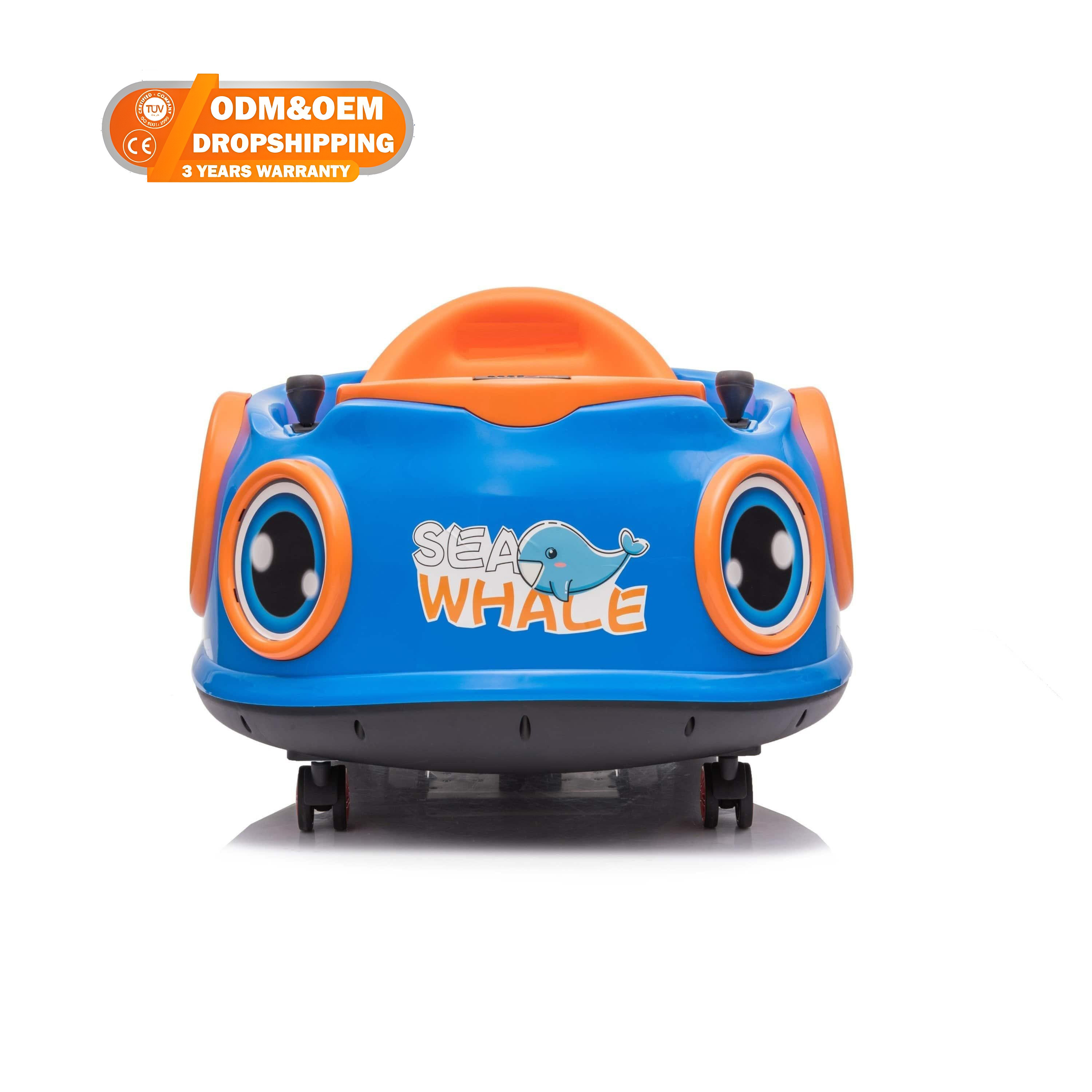 WQL Kids Ride On Toy Car Drift Bumper Car 360 Spinning Action 12V Electric Car Toy