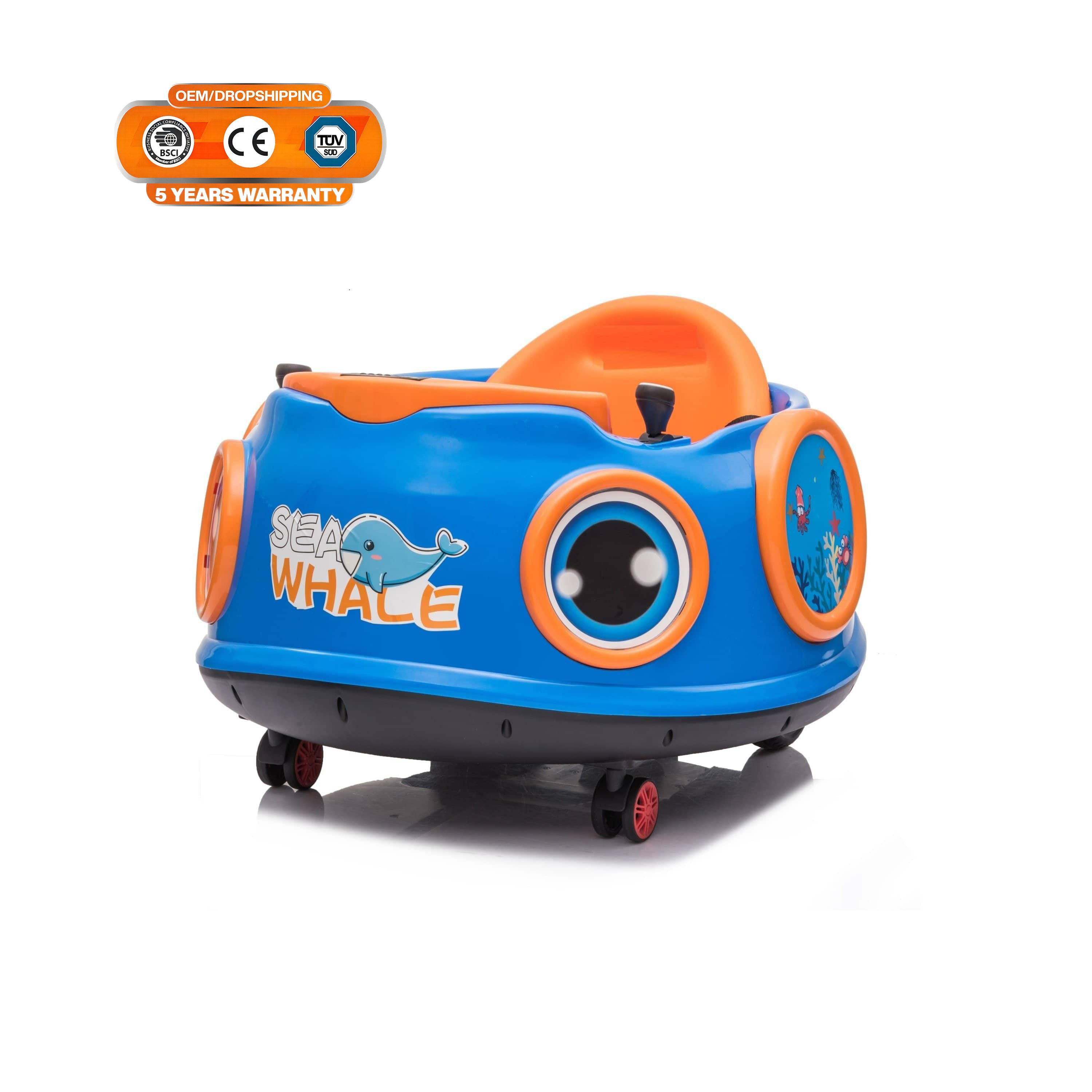 WQL Kids Ride On Toy Car Drift Bumper Car 360 Spinning Action 12V Electric Car Toy