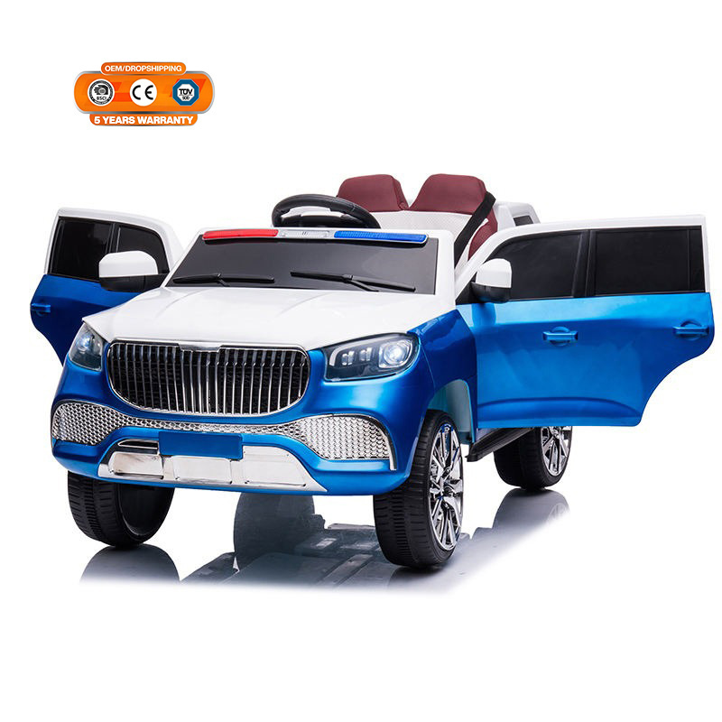 WQL 2023 Cool Electric Police SUV Ride On Car For Kids Battery Powered 12v With Remote Controller  Toy Cars