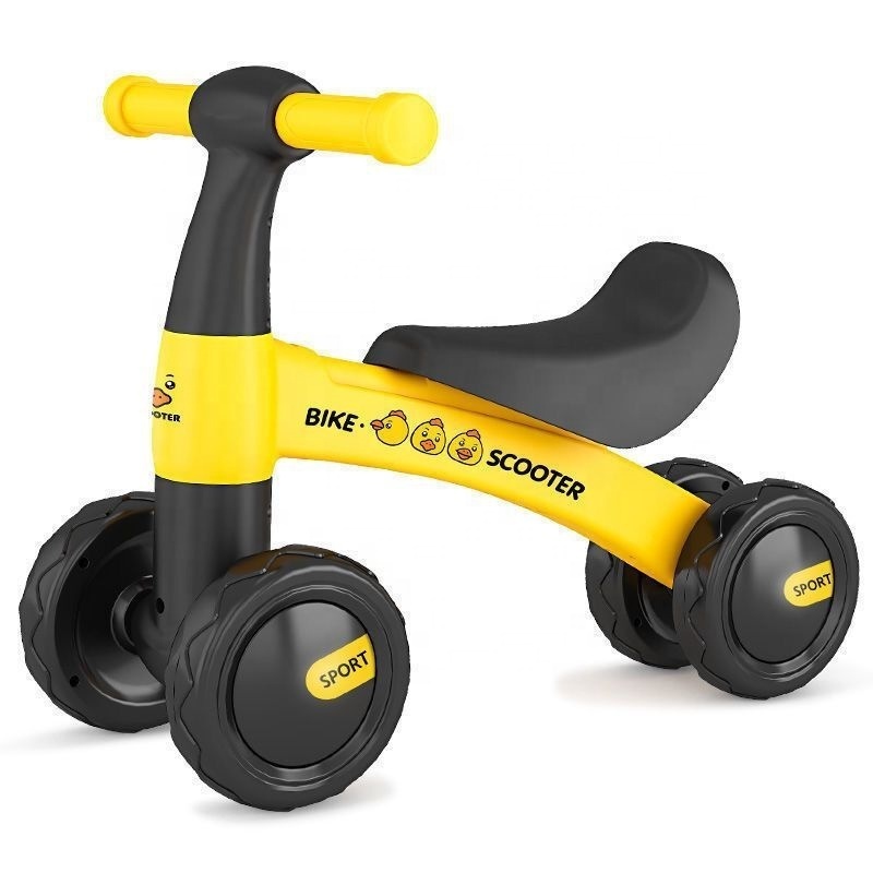 China factory sale toddler bike 4 wheel baby kids balance bike no pedal ride on toy bike