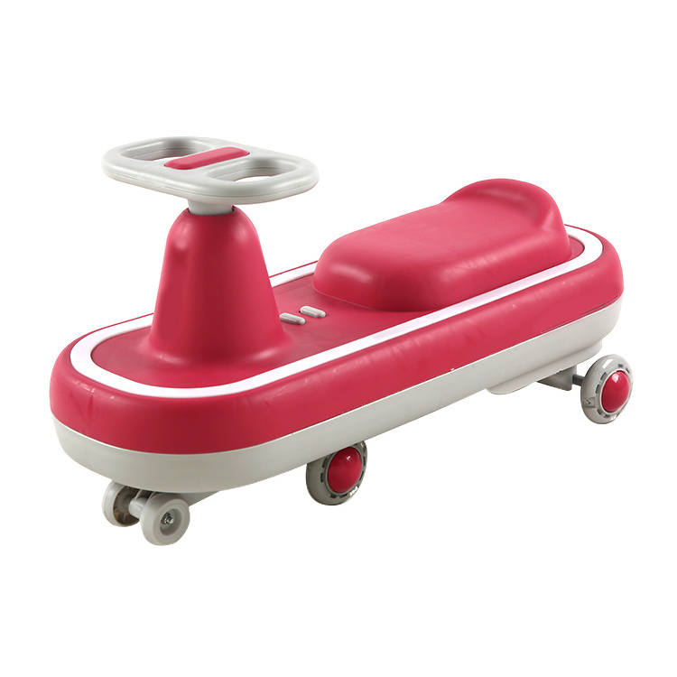 Factory wholesale children's Twister car music toys Yo-yo 1-6 years old silent light wheel sliding swing car