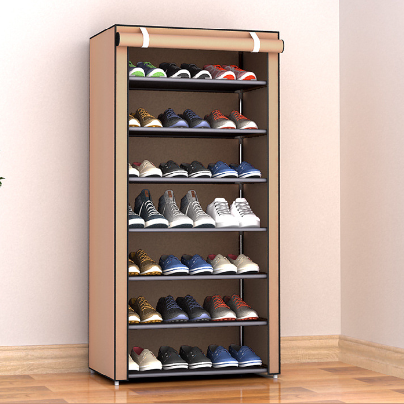 8 tier non woven fabric shoe storage cabinet