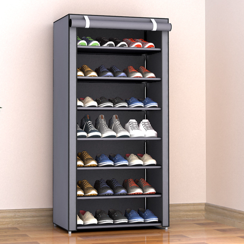 8 tier non woven fabric shoe storage cabinet