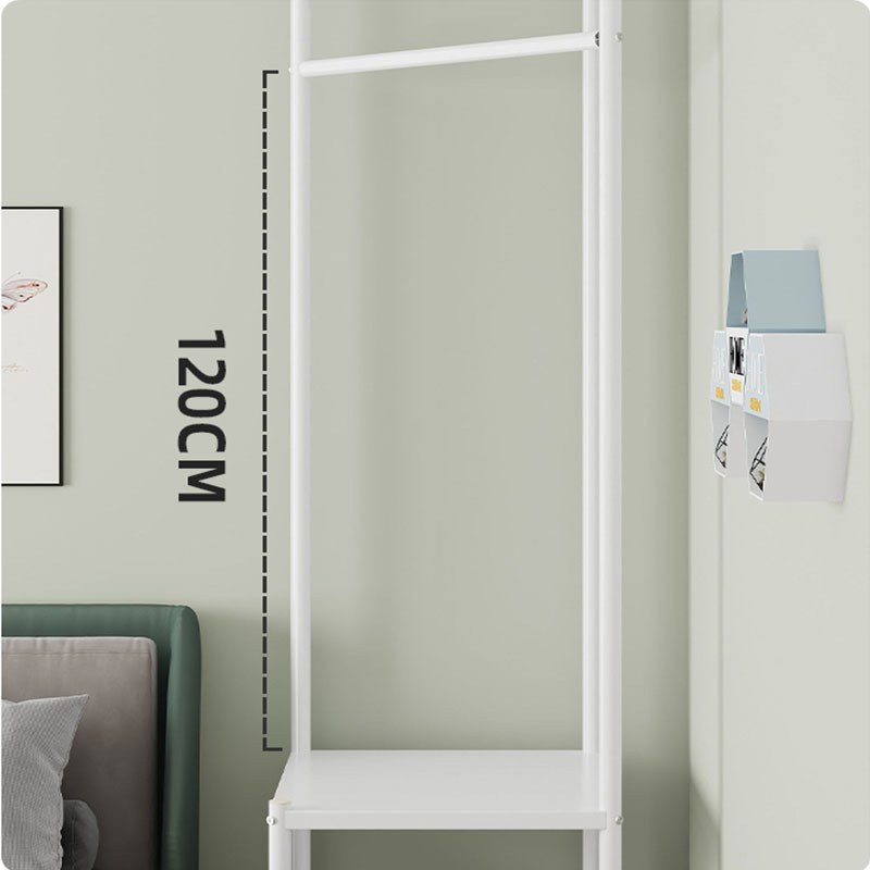 Wholesale Bedroom Furniture Modern Metal Hall Clothes Coat Hanging Shelf Shoe Storage Coat Rack Stand With Adjustable Bottom