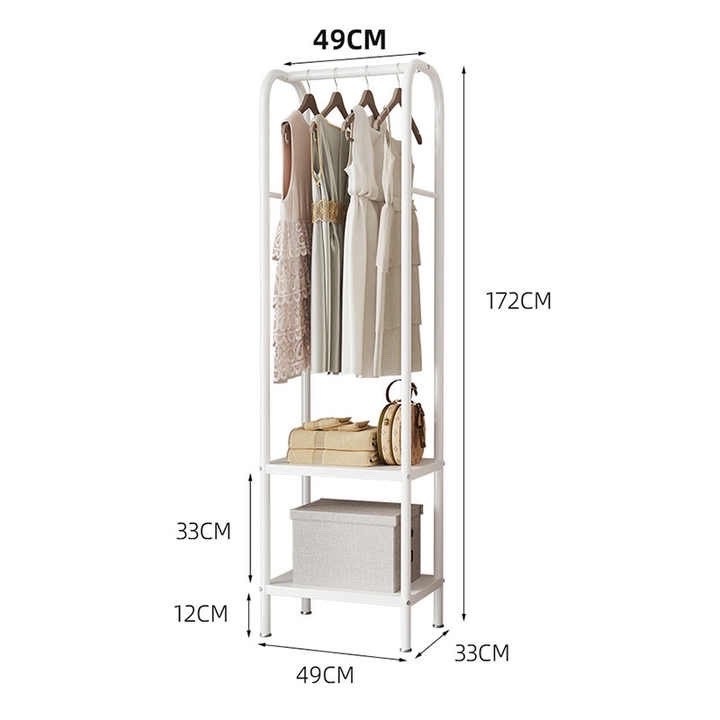 Popular Metal Steel Coat Rack with 3-convertible Hooks Modern Adjustable Other Clothes Rack