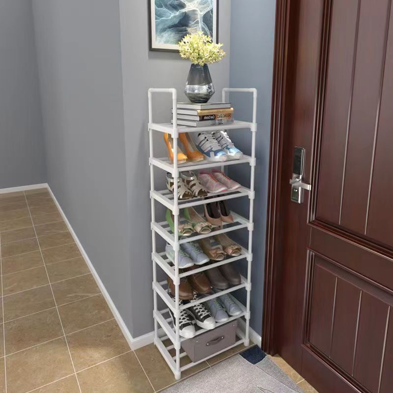 Portable Non-woven Fabric 10 Tiers Shoe Rack 20-25 Pairs Sturdy Shoe Shelf For Home Store Office