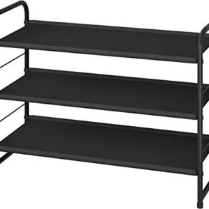 High Quality Canvas Shoe Rack Simple Trending 3-Tier Stackable Expandable Adjustable Fabric Shoe Shelf Storage Organizer