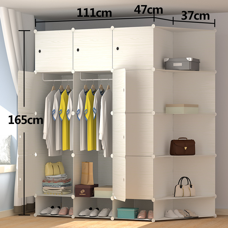 8 10 12 Door Tall Storage Cabinets Simple Plastic Wardrobe Assembly Resin Wardrobe Cabinet Design Storage Cabinet With Shelf