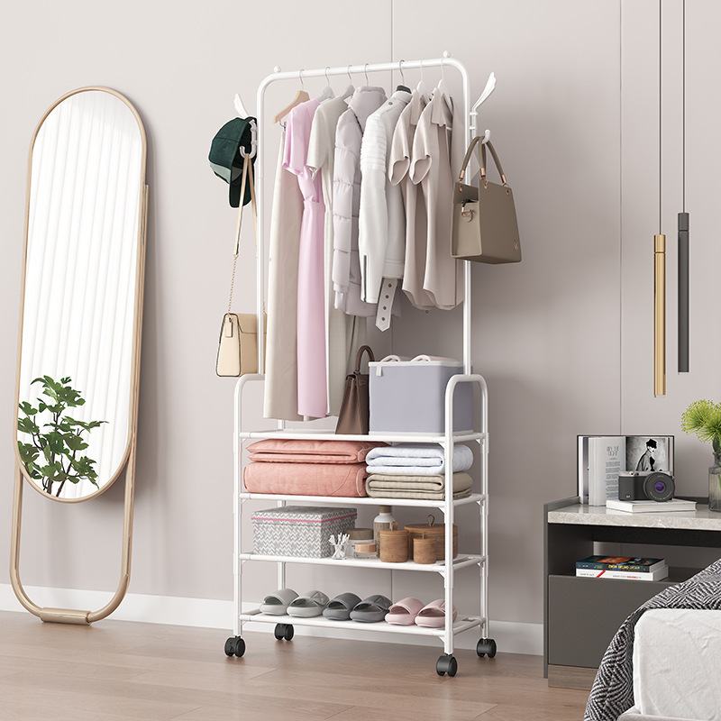 Home Furniture Waterproof Clothes Hanger Coat Rack  With Wardrobe Closet Shoe Rack Storage Racks Stand For Sale