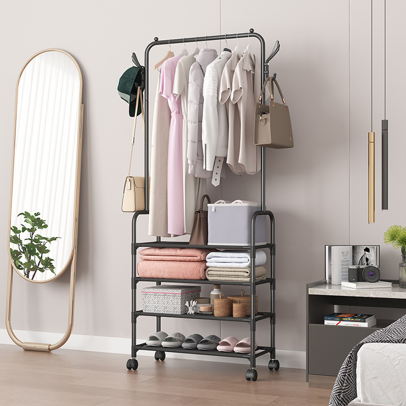 Home Furniture Waterproof Clothes Hanger Coat Rack  With Wardrobe Closet Shoe Rack Storage Racks Stand For Sale