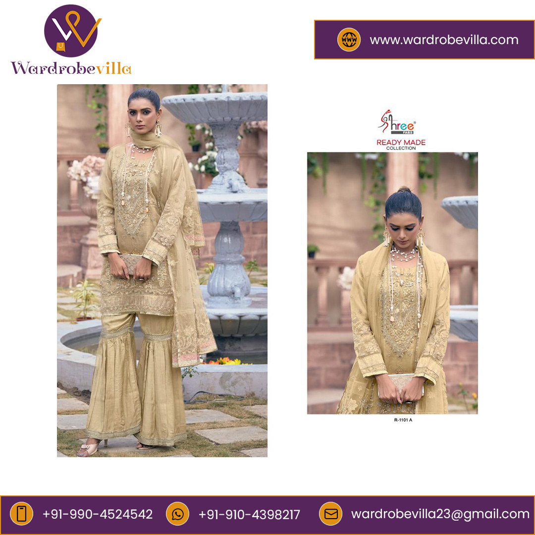 New Designer Latest Fashion Pakistani Style Suits Organza Embroidered Designer Wear Collection Salwar Kameez Suits