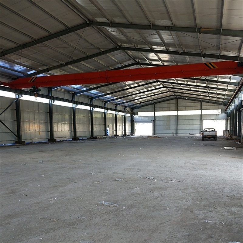 Industrial workshop shed big prefab house steel structure warehouse