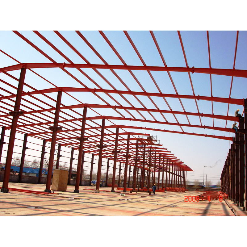 China Cheap Prefabricated warehouse  Steel Roof Trusses For Building