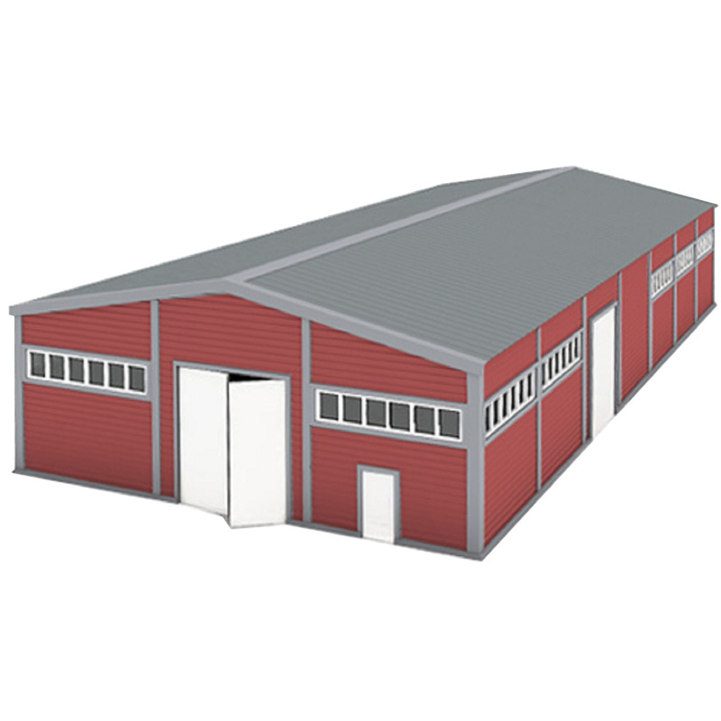 Industrial workshop shed big prefab house steel structure warehouse