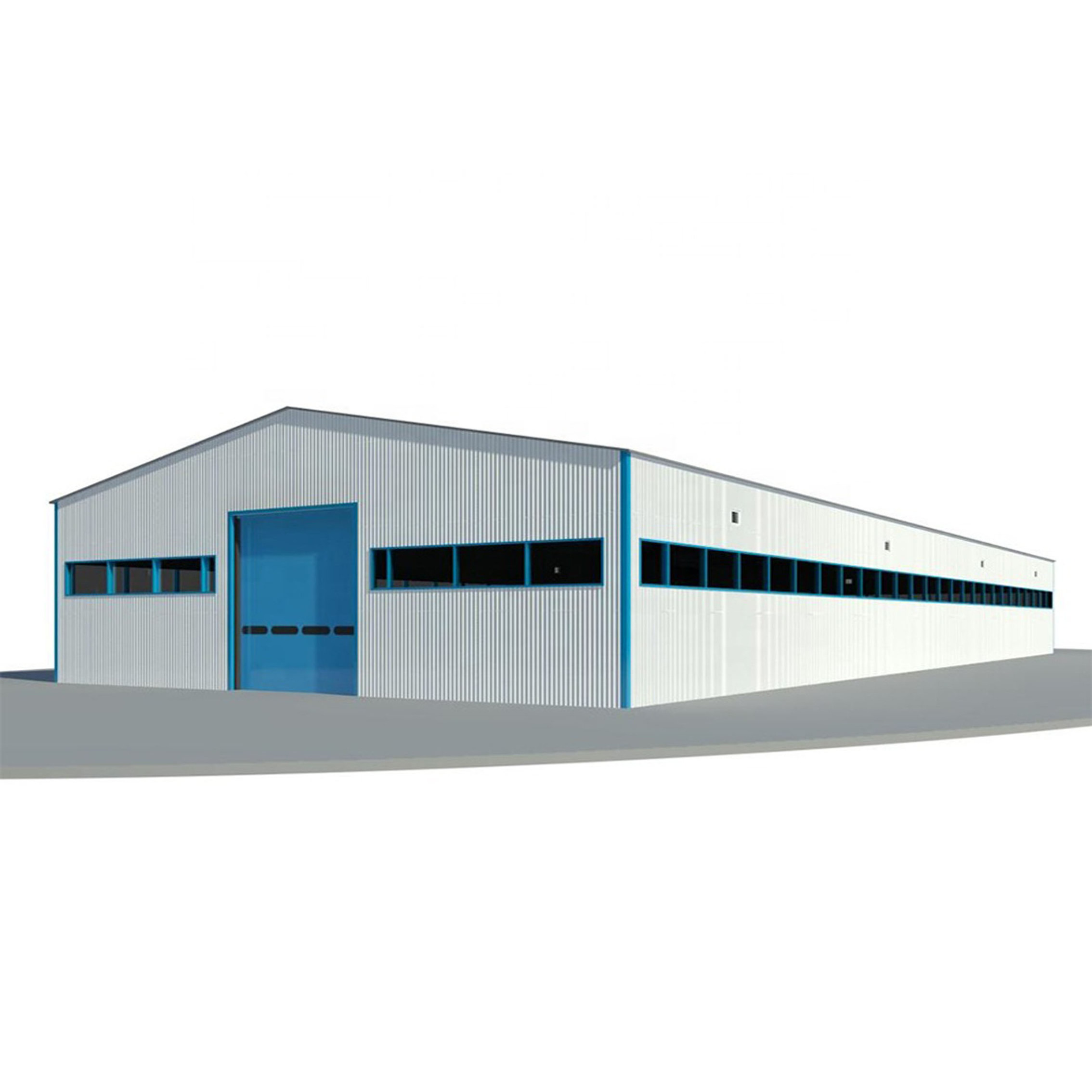 cheap prefabricated workshop building / one story prefab industrial building in China