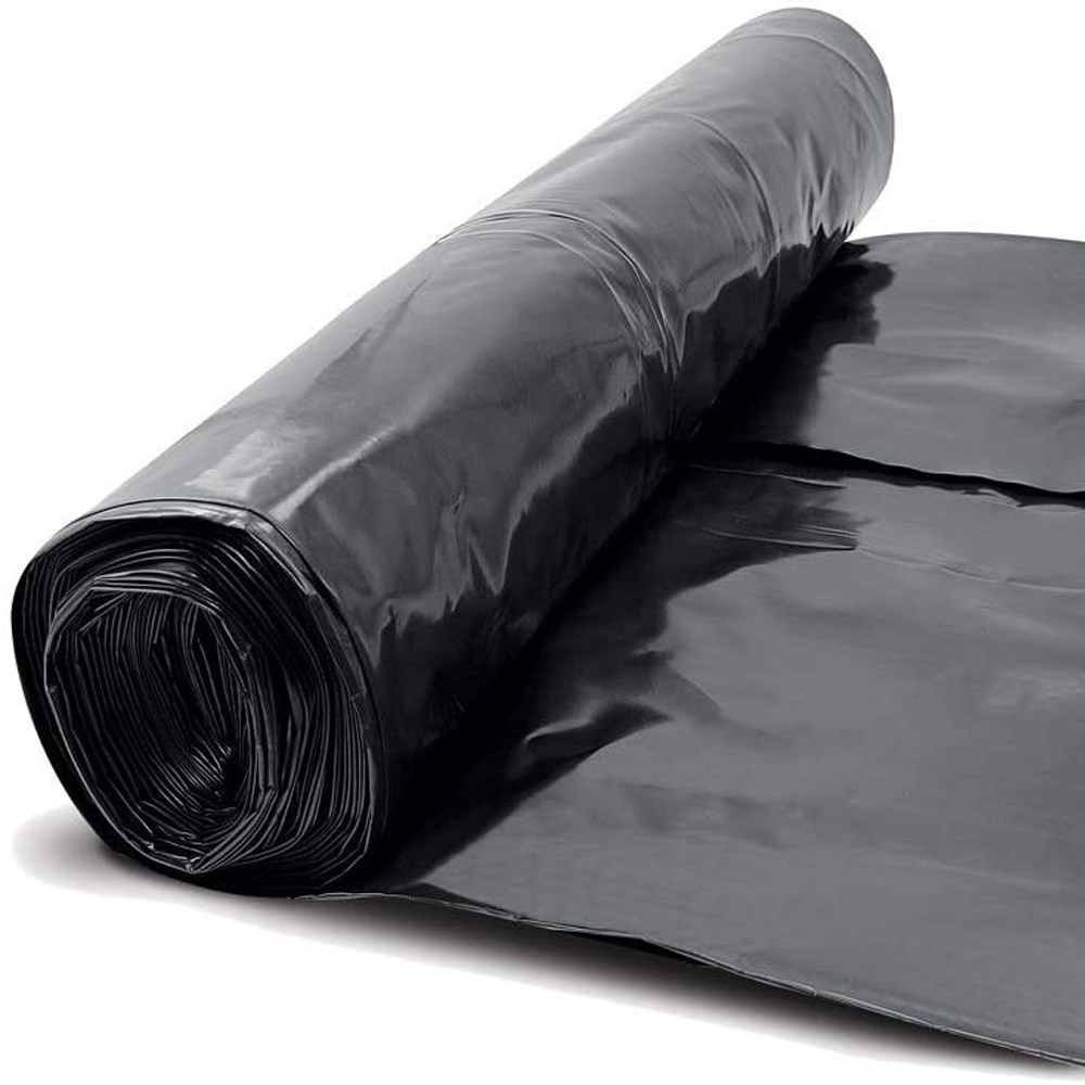 Factory 6mil Poly Tubing Polyethylene Plastic Sheeting Roll 20x100ft  black pe builder Construction Film